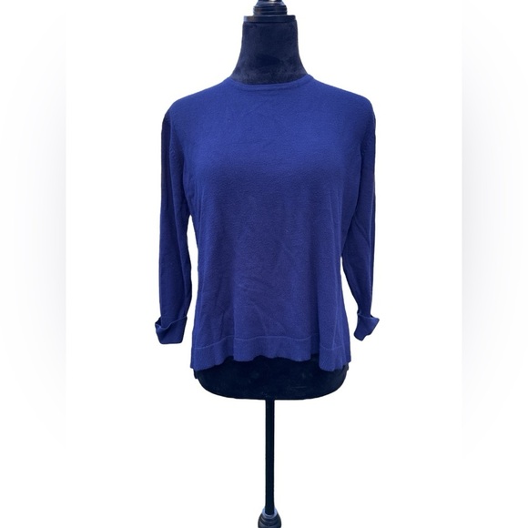 Gretchen Scott Blue Crewneck Sweater XS | Soft Knit Classic Pullover - Picture 2 of 7